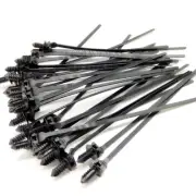 50Pcs Nylon Cable Ties Car Kit Zip Strap Tie Wrap Push Clip Fastener Bundle Wire (for: Audi)