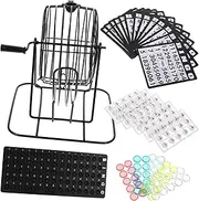 Kisangel 1 Set Manual Bingo Game Machine Compact Interactive for Parties Engaging Emotion Raising Game Device for All Ages for Home and Bar Use
