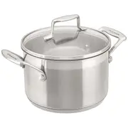 Scanpan Impact 2.5L Stainless Steel Casserole w/ Glass Lid Induction Pot Silver