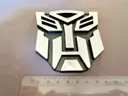 3D METAL Transformers Emblem Decal Autobots Optimus Prime Car Sticker (L)