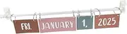 COOPHYA 2024-2028 Flip Perpetual Calendar Classroom Planner with Date Cards Boho Decor Teacher's Must-have