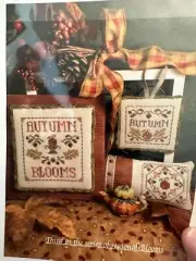 ScissorTail Designs AUTUMN BLOOMS Cross Stitch ~ Three charts ~ Fall