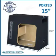 Chevy Silverado Single Cab 15" Vented Ported Sub Box Enclosure For Solo Baric