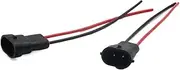 TGMGADANTV H8 H11 881 Male Socket Car LED Wiring Harness H8 H11 881 LED Light Socket Bulb Holder Connector Cable Plug Adapter Metal Wire
