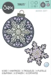 Sizzix Thinlits Die Layered Snowflake by Jessica Scott 6pc Set