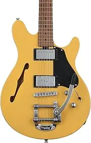 Sterling by Music Man Valentine Chambered w/Bigsby in Butterscotch Guitar