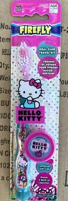 ️ FIREFLY HELLO KITTY SOFT TOOTHBRUSH WITH HELLO KITTY CAP AGES 3 & UP!