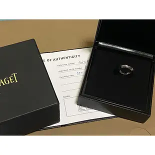 Piaget 伯爵 Possession  時來運轉系列 18K白金 單鑽 鑽石 戒指 G34PJ900 戒圍47