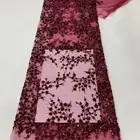 Premium Dacron Sequins Net Lace Fabric in Rich and Eye catching Colors