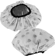 BCOATH 2pcs Silk Cap Hair Care Heat Cap Non-electric Self-heating Double-layer Waterproof for Shower