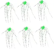 6pcs Soft Plastic Baits Set for Bass Pike Freshwater Saltwater Fishing Gear Lure Kit