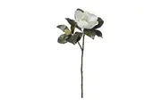 Rogue Magnolia Grandiflora Artificial Flower Stem Indoor Outdoor Fake Home Decor White 13x30x66cm