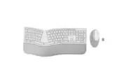 Kensington Dual Wireless Ergo Keyboard & Mouse Combo Set for Desktop PC Grey