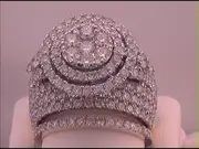 14k Yellow Gold Round Diamond Cluster Bridal Wedding Ring Set 4 Cttw