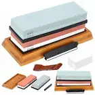 400/1000/3000/8000 Grit Whetstone Knife Sharpening Stone Water Wet Stone