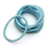 15 Sets Girls Women Candy Color Elastic Hair Bands Rope Ties BLUE COLOUR