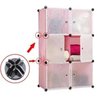 10x Black Plastic Grid Connectors for Wire Grid Cube Storage Shelving