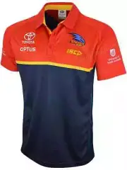 Adelaide Crows AFL Mens Performance Polo Shirt Sizes S-5XL BNWT