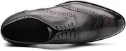 [Generic] Oxford for Men Formal Shoes Hand Made Dress Italian Genuien Grain Leather Luxury Custom Brogue Wingtips Round Toe Lace Up Men's Leather Shoes