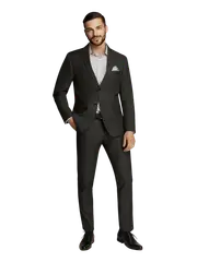Evan Charcoal Micro Check Suit