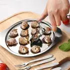 Casserole Serving Oyster Plate Snail Pan Stainless Steel Serving Plate