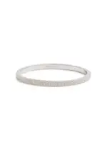 Coach Crystal-embellished Bangle - Silver ONE SIZE