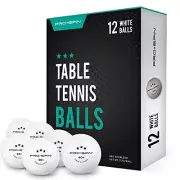 12 Pcs 3 Star Ping Pong Balls Table Tennis Paddle Balls for Training & Practice