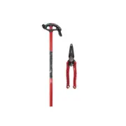 Milwaukee Iron Conduit Bender 3/4" w/ Handle + 7-in-1 Wire Strippers Pliers