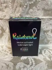 NIB Toilet Night Light, 8 Color LED Motion Activated Sensor