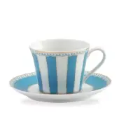 Noritake Carnivale Cup & Saucer Set (Light Blue) 220ml