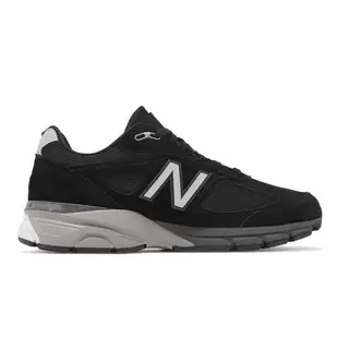 New Balance 休閒鞋 990 V4 男鞋 女鞋 黑 灰 美製 麂皮 緩震 經典 情侶鞋 NB U990BL4-D