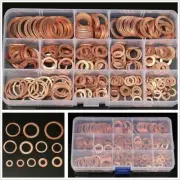 Assorted Solid Copper Crush Washers Seal Flat Ring Hydraulic Fittings Set280pcs (for: Daihatsu)