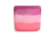 Stasher Silicone 828ml 19cm Reusable Sandwich Bag Storage Pouch Coral Triangle
