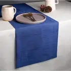 D'moksha Homes Navy Blue Table Runner 14x60 Vegan Cruelty Free NEW
