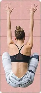 Travel Yoga Mat Packable - Home Workout Floor Pad - 6mm Portable Non-Slip Exercise Mat for Outdoor Home Travel Meditation Women Men Yoga Enthusiasts