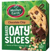 Mother Earth Chocolate Chip Oaty Slice 40g x 6 pack
