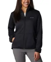 Columbia Women's Col Hike Tech Fleece Full Zip Jacket Black Size Small NWT