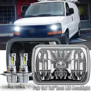 Pair 7x6 5x7 LED Headlights Hi/Lo FIT Chevy Express Cargo Van 1500 2500 3500 (for: Chevrolet)