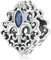 [Generic] 925 Sterling Silver Blue Zirconia Charms for Pandora Bracelet Necklace