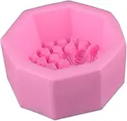 PRETYZOOM Honeycomb Bee Fondant Mold Reusable Mold for Cake Decoration DIY Desserts and Soap for Creative Projects and Food Grade