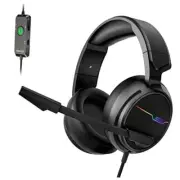 V20U USB Pro Gaming Headset for PC - 7.1 Surround Sound Headphones with Noise