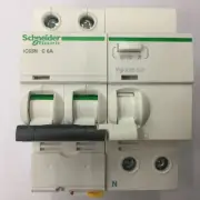 1PCS NEW iC65N 2P C6A 30mA Leakage switch Schneider