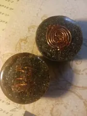 Two Orgonite EMF protection pieces Electromagnetic Frequency Shield