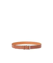 Roller buckle belt in smooth calfskin 90,85 Brown