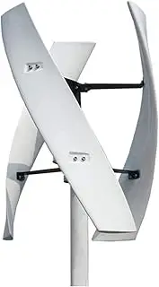 12000W Vertical Wind Power Turbine Generator, 12V 24V 48V Breeze Start Wind-Solar Complementary +Magnetic Levitation Axis Wind Turbine Generator Power,White