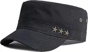 [HAMKVBPR] Flat Top Cap Men's Flat Top Hat Spring Summer Cotton Sun Duck Tongue Hat for Women and Men