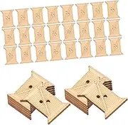 Operitacx 100pcs Wooden Thread Winding Boards for Yarn Organization DIY Crafting Sewing Storage Lightweight Durable Cross Stitch Bobbins for Embroidery Floss and Yarn Projects