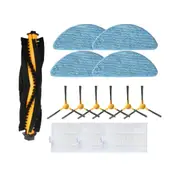 For Alfawise V8S Pro E30B Main Brush Roller Side Brush HEPA Filter Mop Cloths Vacuum Spare Parts Replacement