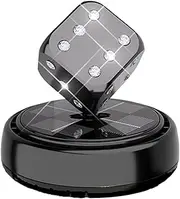 Car Air Freshener Diffuser | Solar Car Air Freshener Rotating | Dice Shape Automotive Trim Dashboard Ornament for Sedan Caravan Truck Traveling Commuting
