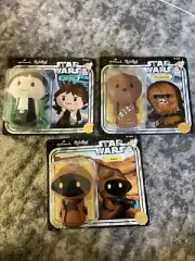 Star Wars Hallmark itty bittys lot of 3, Han Solo, Chewbacca, Jawa